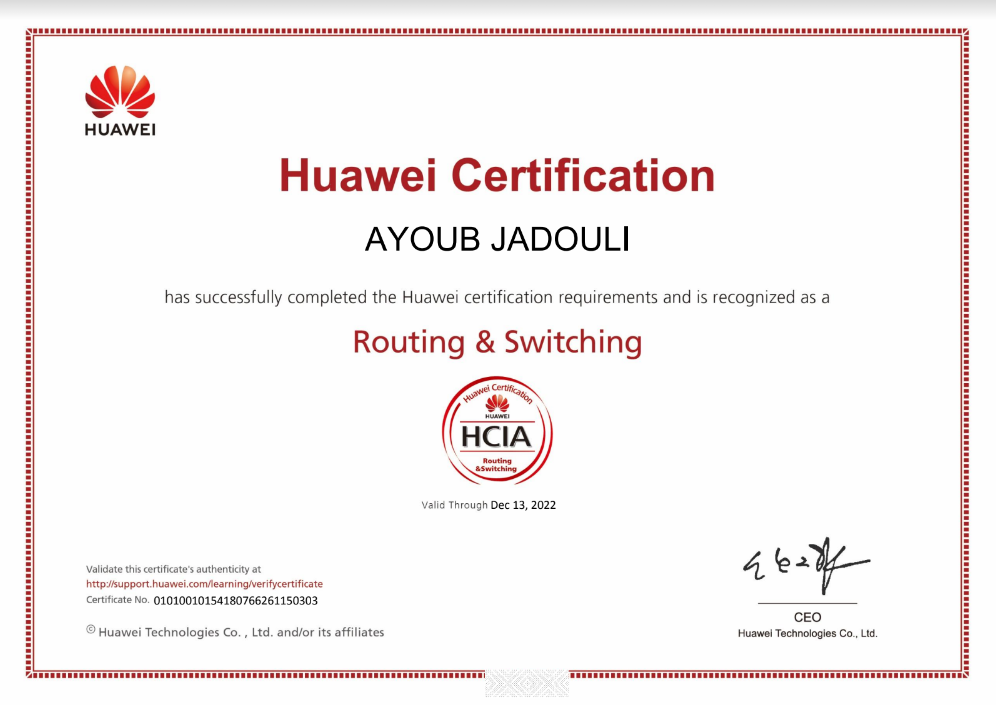 Huawei Certification